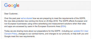 Google's newest GDPR updates