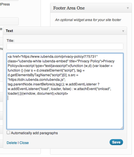 Widget WordPress