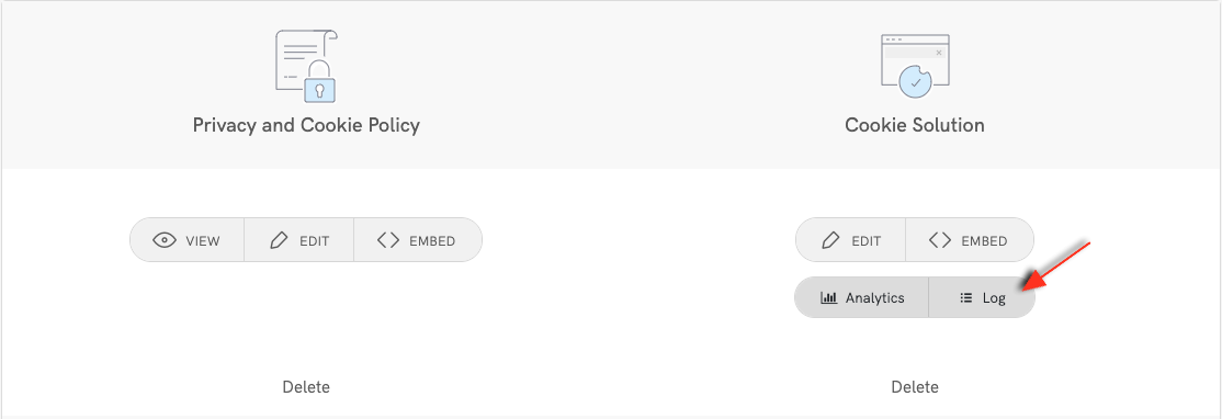 registo de preferências de consentimentos e de cookies