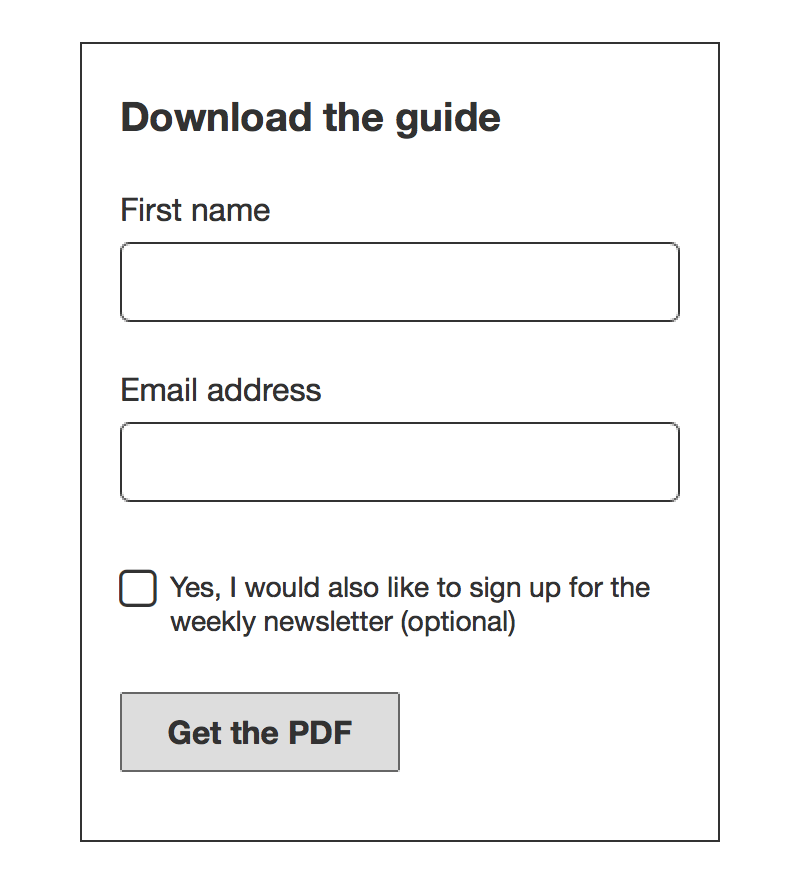 Newsletter - Consentement