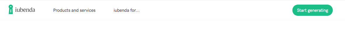 Generate now button at top bar of the website