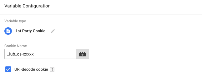 Create the variable