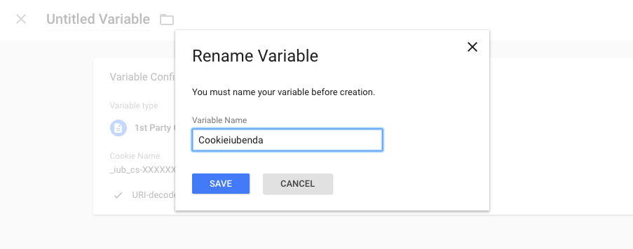 Name the variable