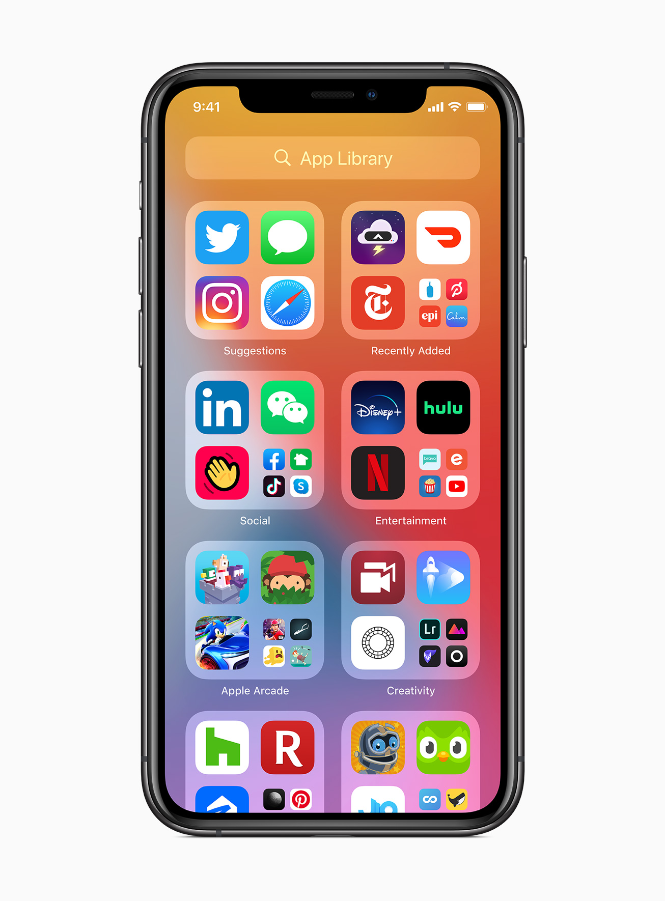 Apple iOS 14 - App Library