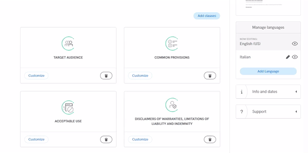 Copyright your WordPress website with iubenda
