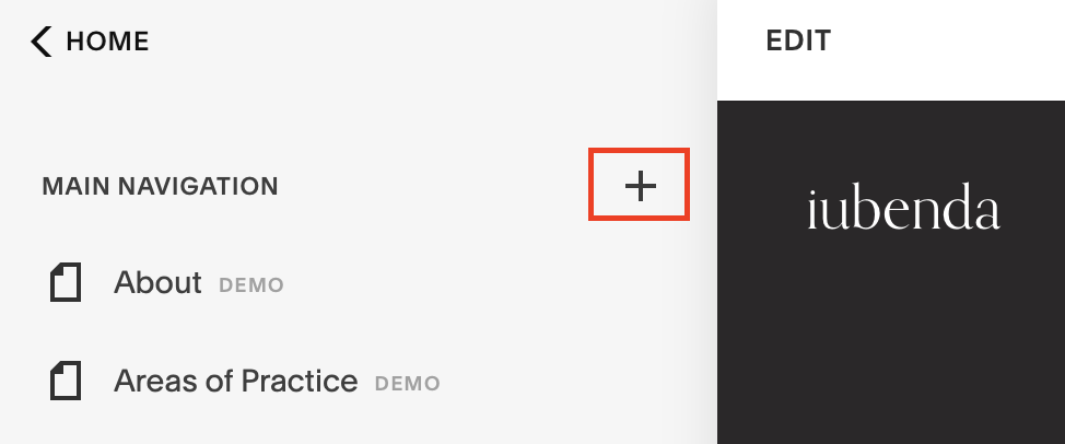 Wie man AGBs auf Squarespace einfügt
