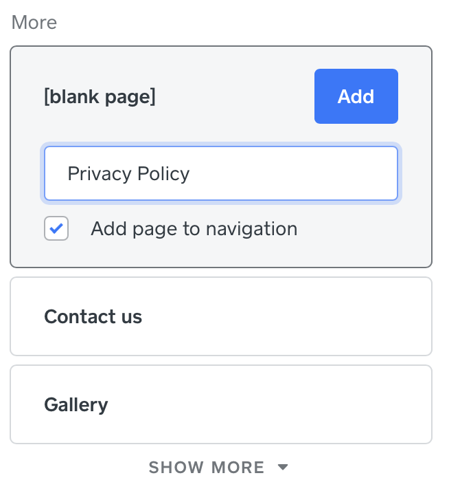 Come aggiungere una privacy policy a Weebly