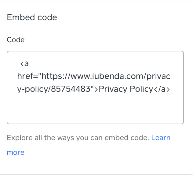 Come aggiungere una privacy policy a Weebly