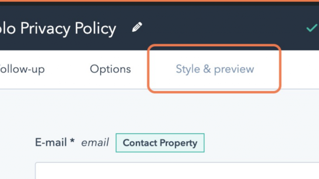 Consent Database para Hubspot