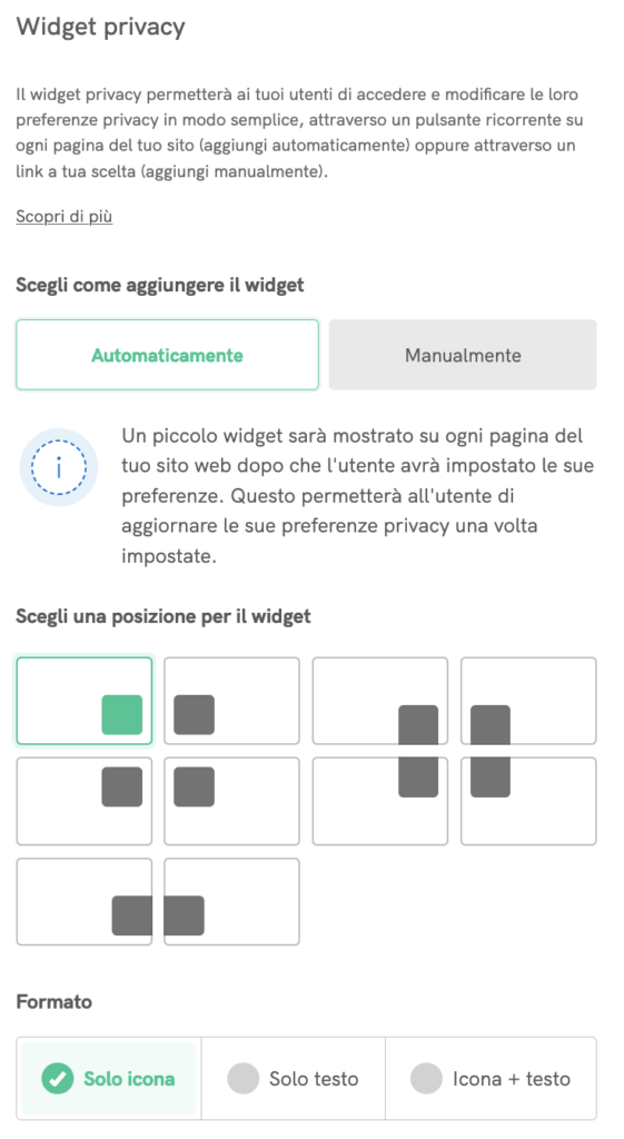 widget privacy