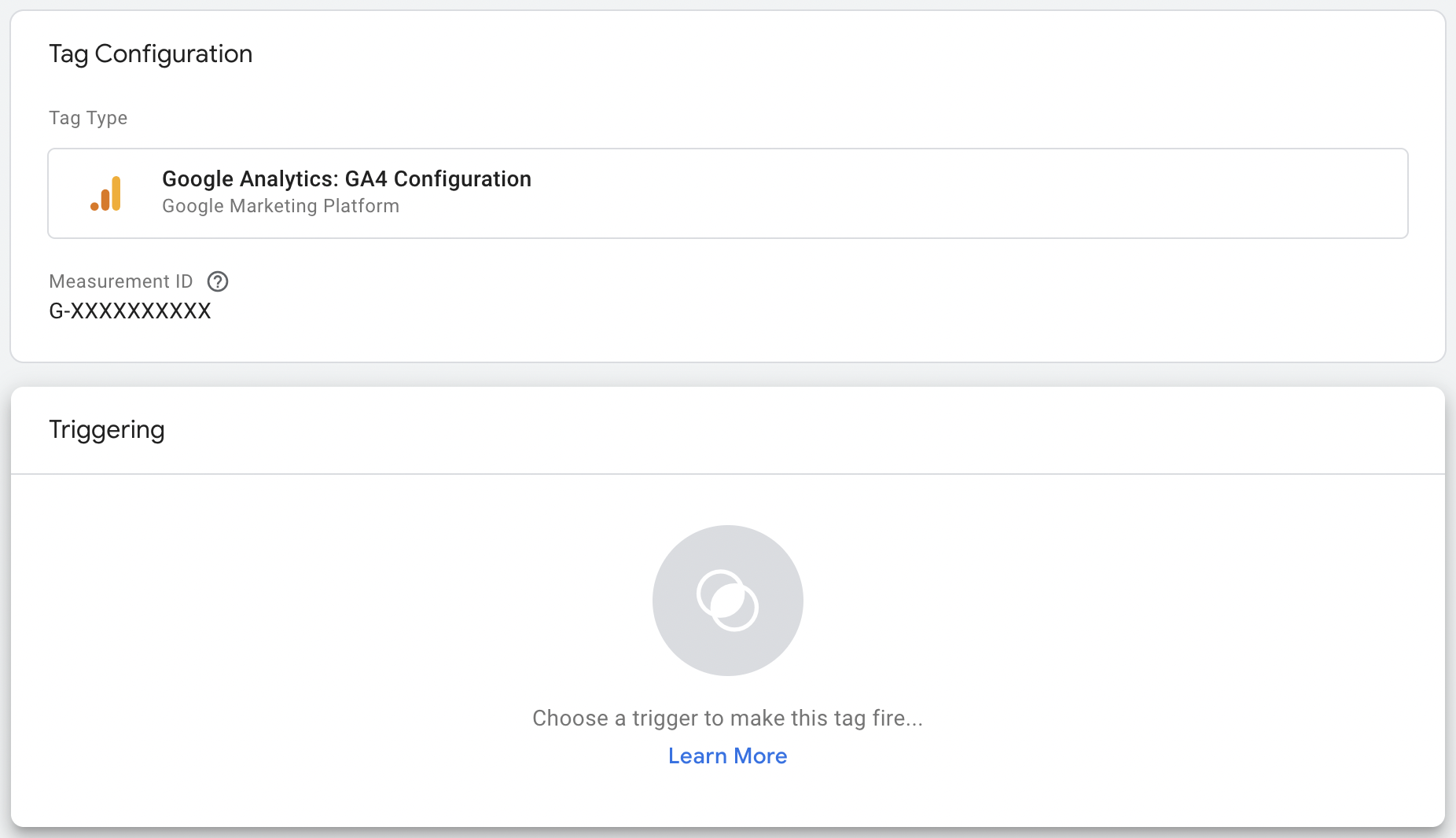 Google Analytics GA4 Configuration Triggering