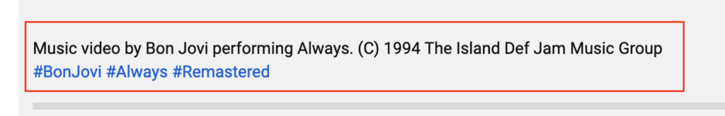Copyright disclaimer example YouTube