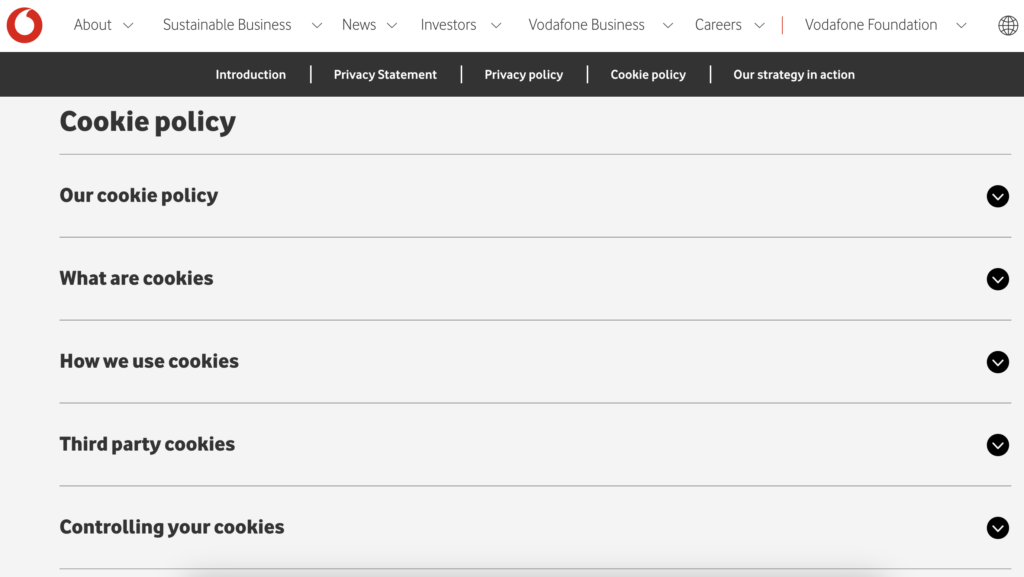 cookies policy