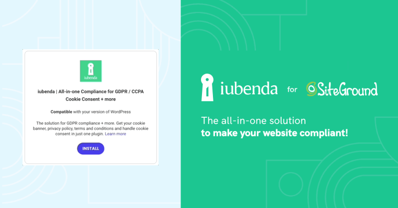 iubenda for siteground