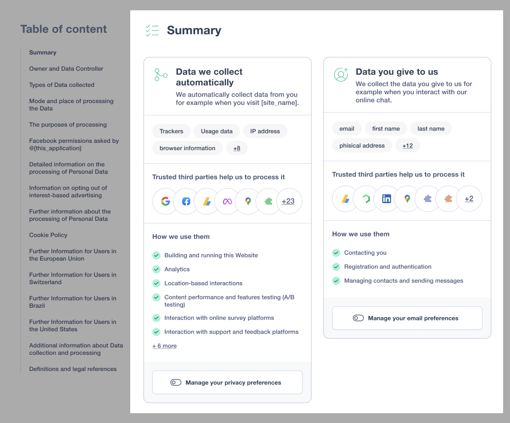 new design summary