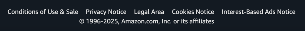 copyright example, amazon