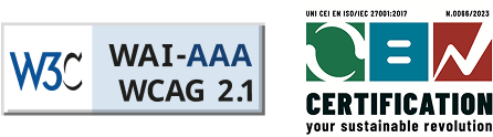 Todos os nossos produtos estão em conformidade com as WCAG de nível AAA e a iubenda está em conformidade com a norma ISO 27001:2017