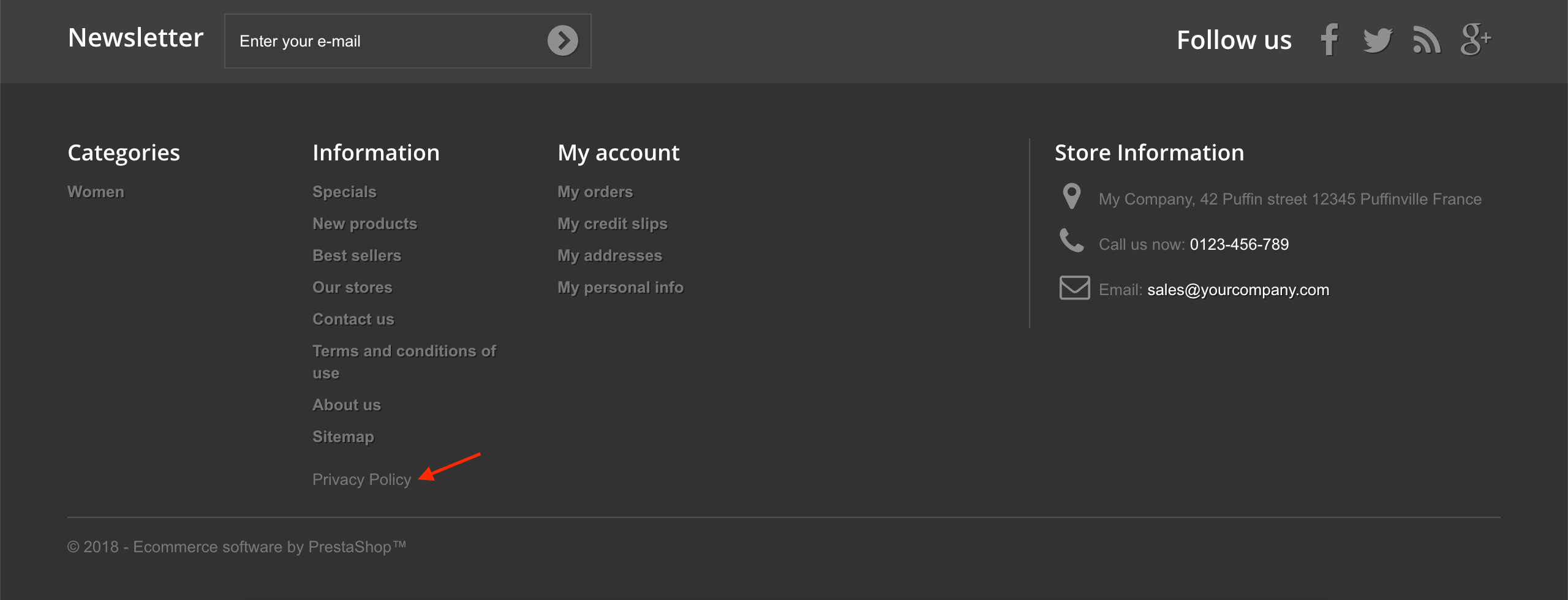iubenda Privacy and Cookie Policy on PrestaShop 1.6