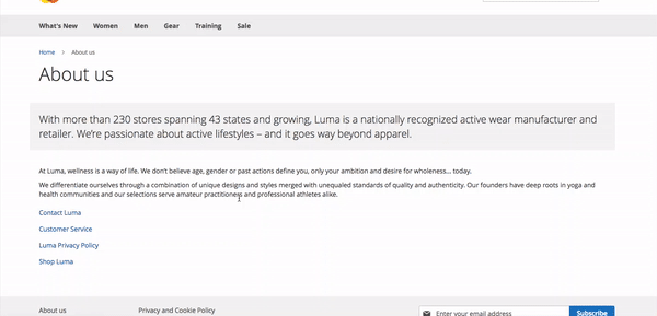 Policy di iubenda inclusa direttamente del testo