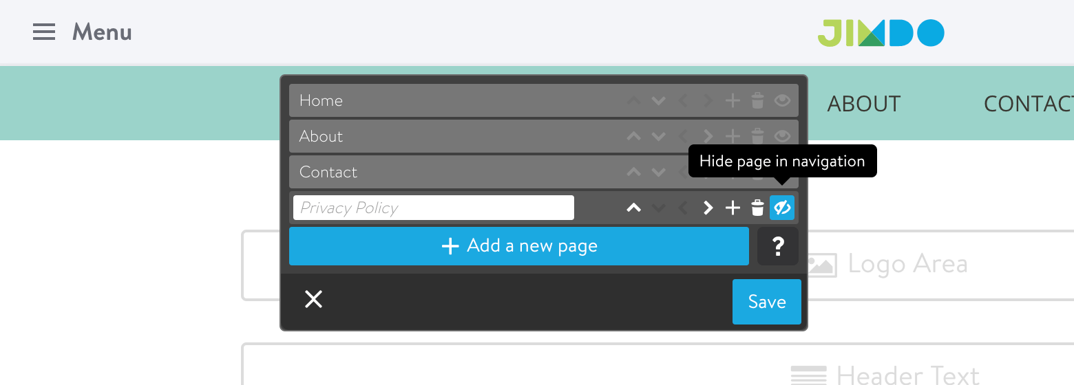 Jimdo - Privacy Policy