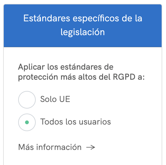 RGPD y estándares de la UE