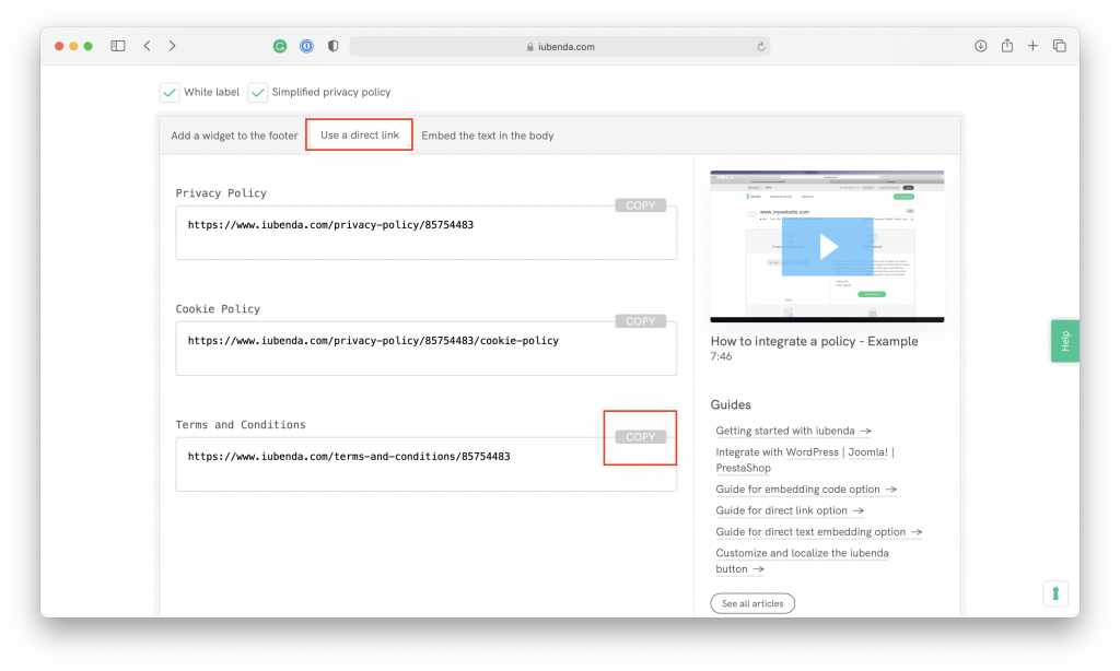 Terms and Conditions for WooCommerce stores
