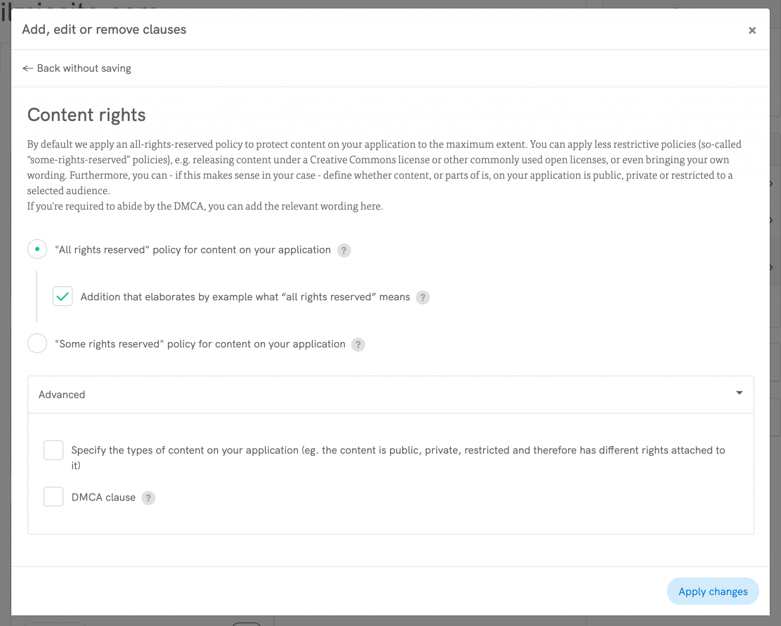 Content Usage Rights Example How to Copyright your Website | iubenda