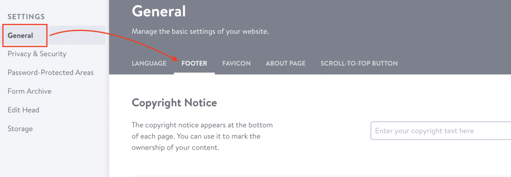 How to add Terms and Conditions on Jimdo