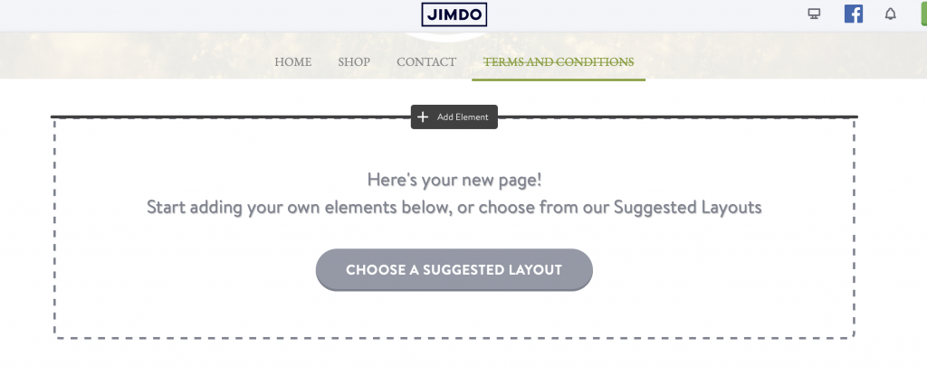 How to add Terms and Conditions on Jimdo