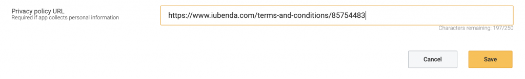 How to add Terms and Condition on Amazon