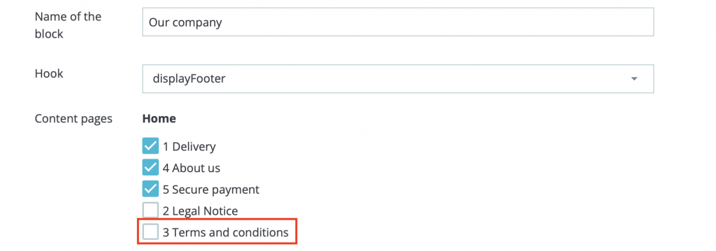 How to add Terms and Conditions to PrestaShop