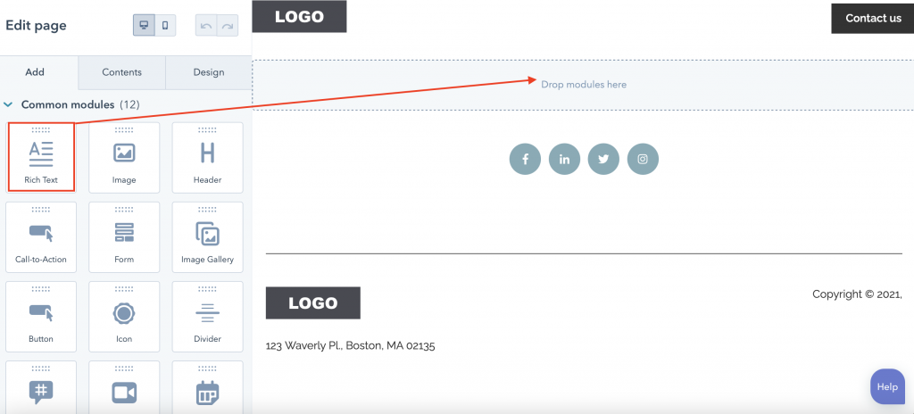 How to add Terms and Conditions on HubSpot