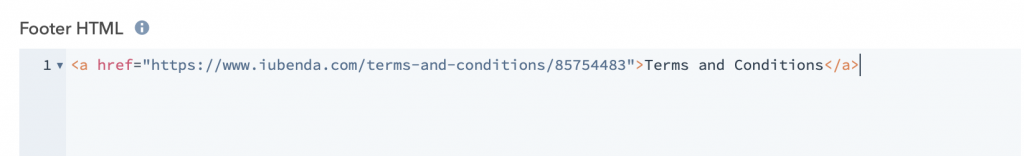 How to add Terms and Conditions on HubSpot