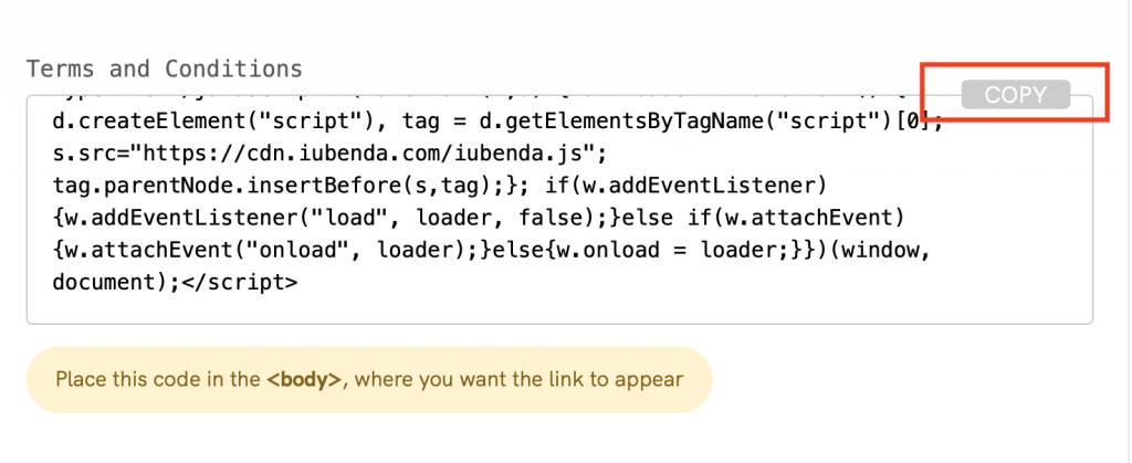 How to add Terms and Conditions on Shopify
