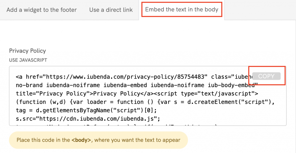 How to add a Privacy Policy on Ghost