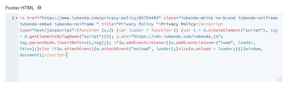 How to add a Privacy Policy on HubSpot