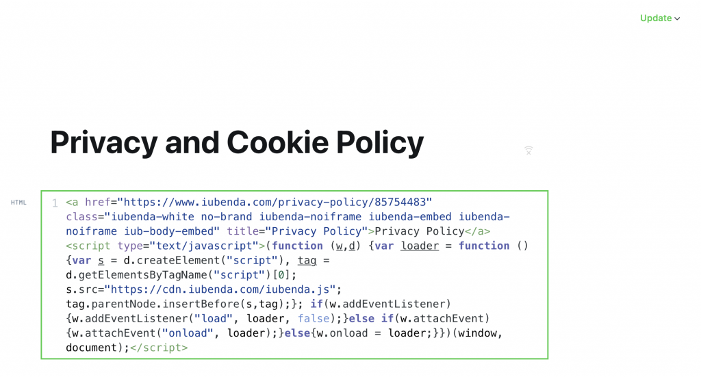 How to add a Privacy Policy on Ghost