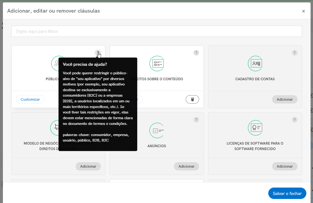 Configuração orientada