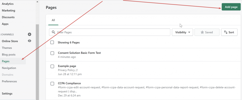 Come aggiungere la Consent Solution a Shopify