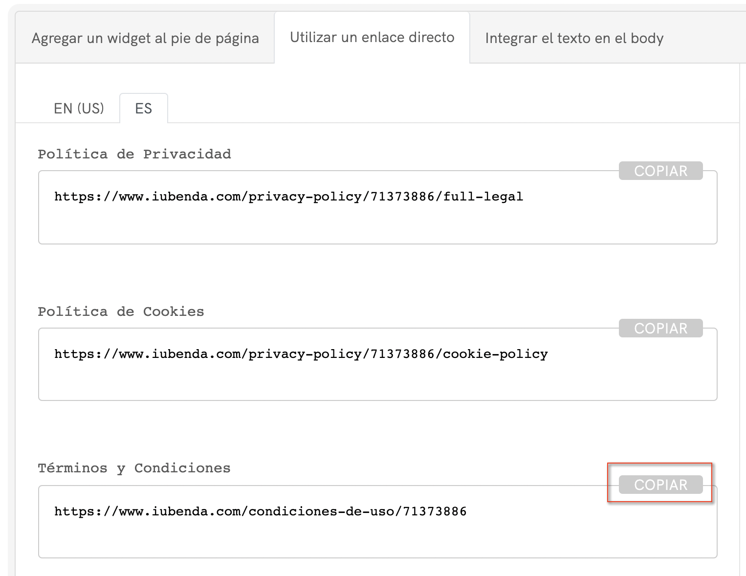 Cómo añadir un documento de Términos y Condiciones en WordPress