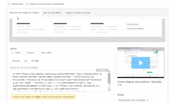 Integre os documentos
