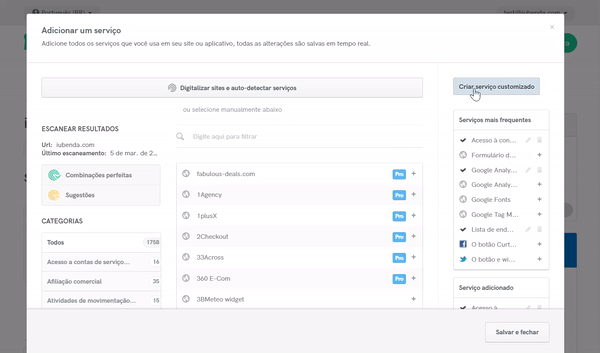 Como criar serviço customizado