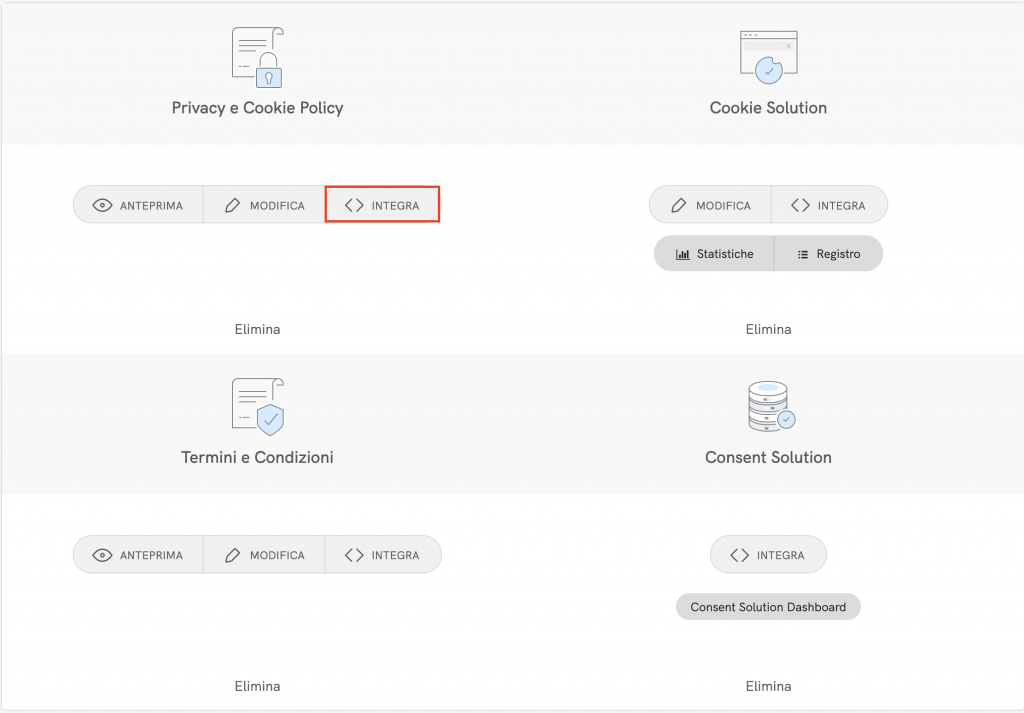 Integra privacy policy iubenda