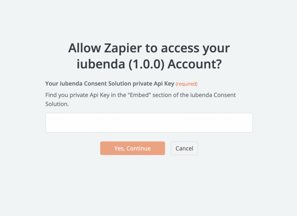 Zapier Consent Solution-Integration