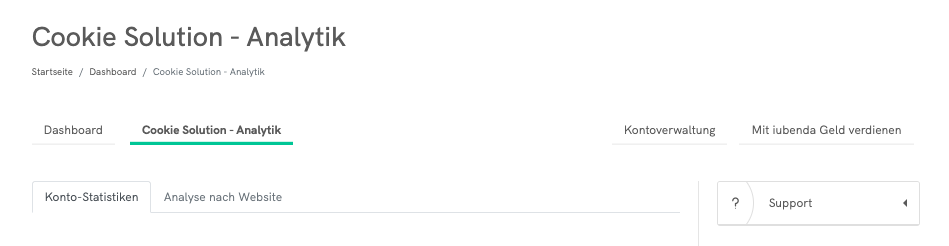 Cookie Solution - Analytik