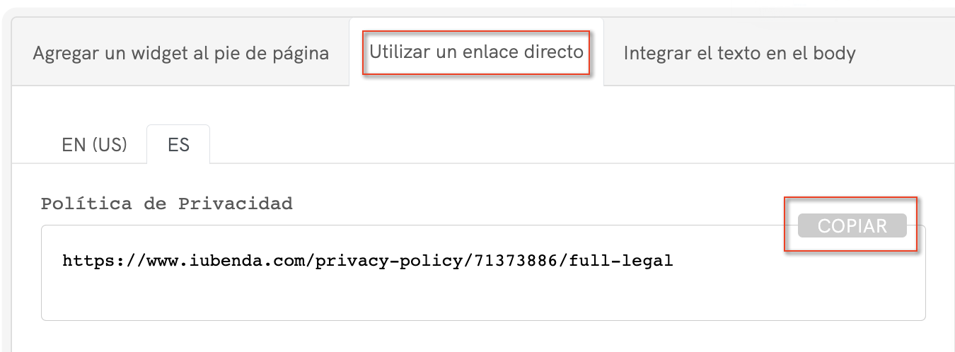 Cómo añadir una política de privacidad en Weebly