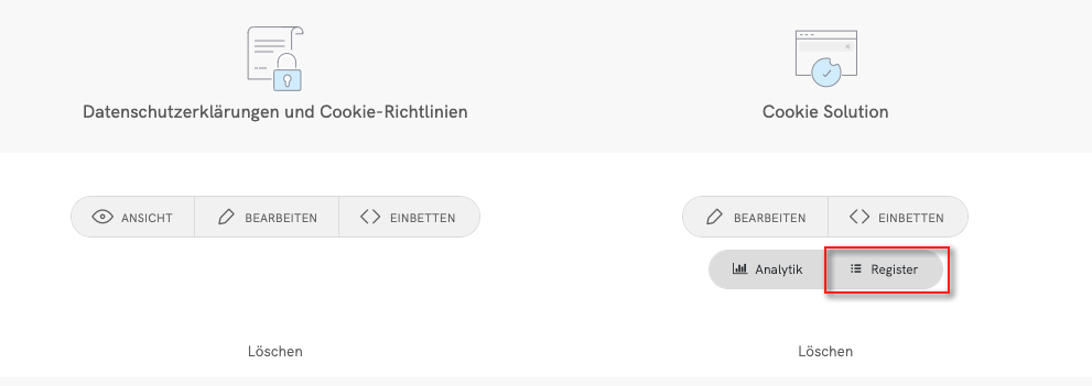 cookie preference log