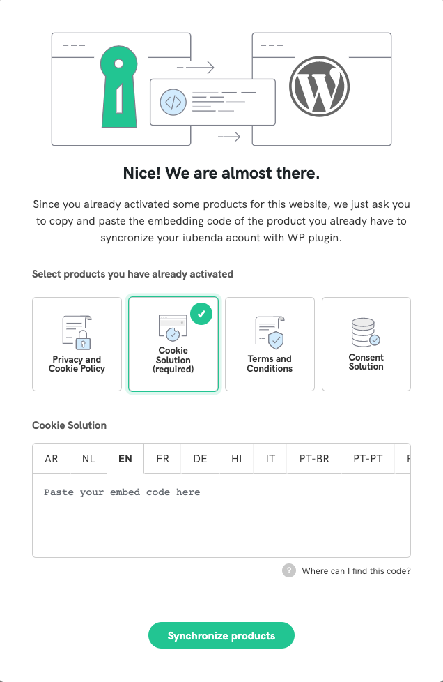 synchronize cookie solution