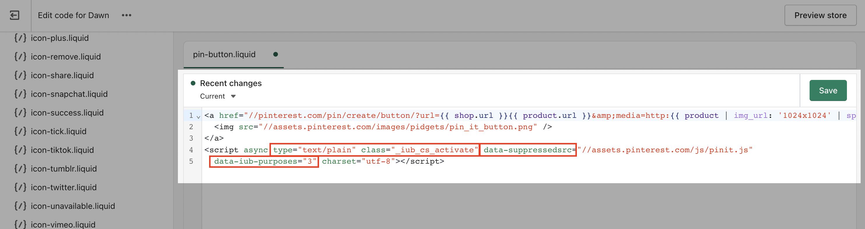 Prior blocking checkbox - Flow page