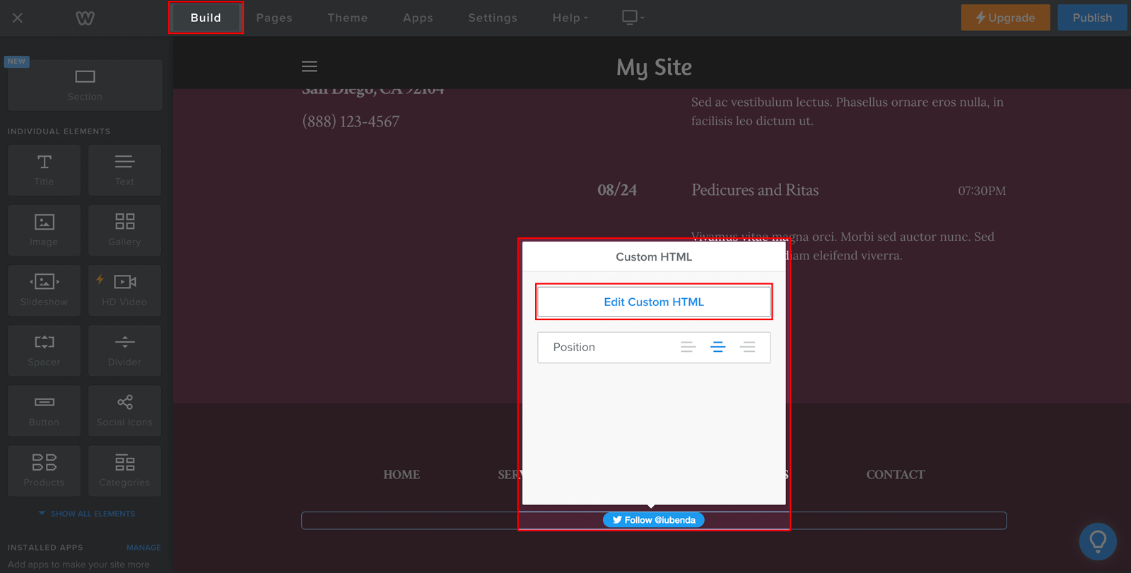 Prior blocking checkbox - Flow page